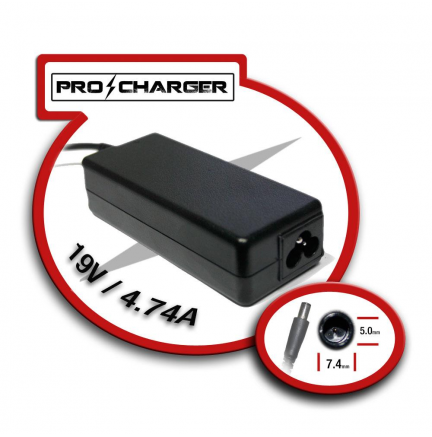 Cargador 19V/4.74A 7.4mm x 5mm 90w Pro Charger
