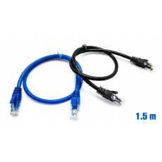 Pack x2 Cable UTP RJ45 24AWG CAT6 1.5m + 50 Bridas BIWOND