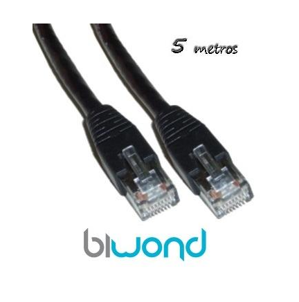 Cable Ethernet 5m Cat 5 BIWOND
