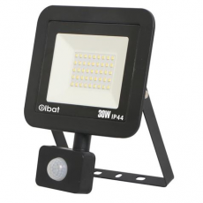 Foco LED Ultra Slim 30W con Sensor 6500K Negro ELBAT