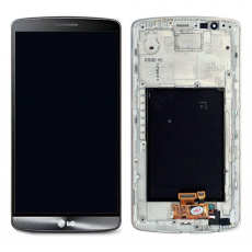 Pant. Táctil + LCD LG G3 D850/D855 Gris (Con Marco)