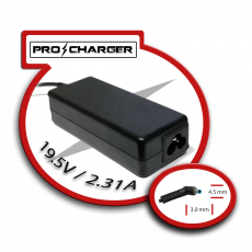 Cargador Ultrabook 19.5V/2.31A 4.5mm x 3.0mm 45W Pro Charger