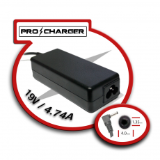 Cargador Ultrabook 19V/4.74A 4.0mm x 1.35mm 90w Pro Charger