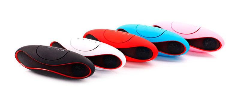 Altavoz Portátil Bluetooth Oval Rojo > Altavoces > Electro Hogar