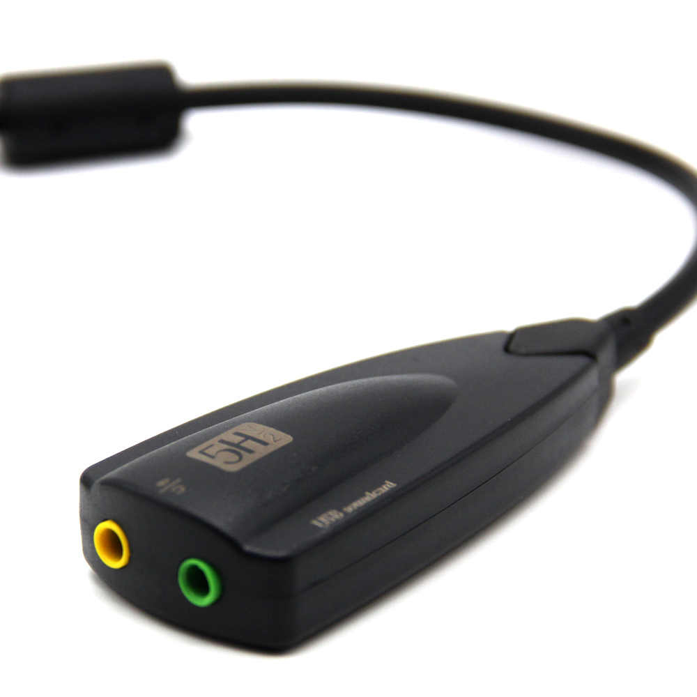 Adaptador Externo Tarjeta Sonido USB 5HV2 > Informatica > Cables y  Conectores > Adaptadores