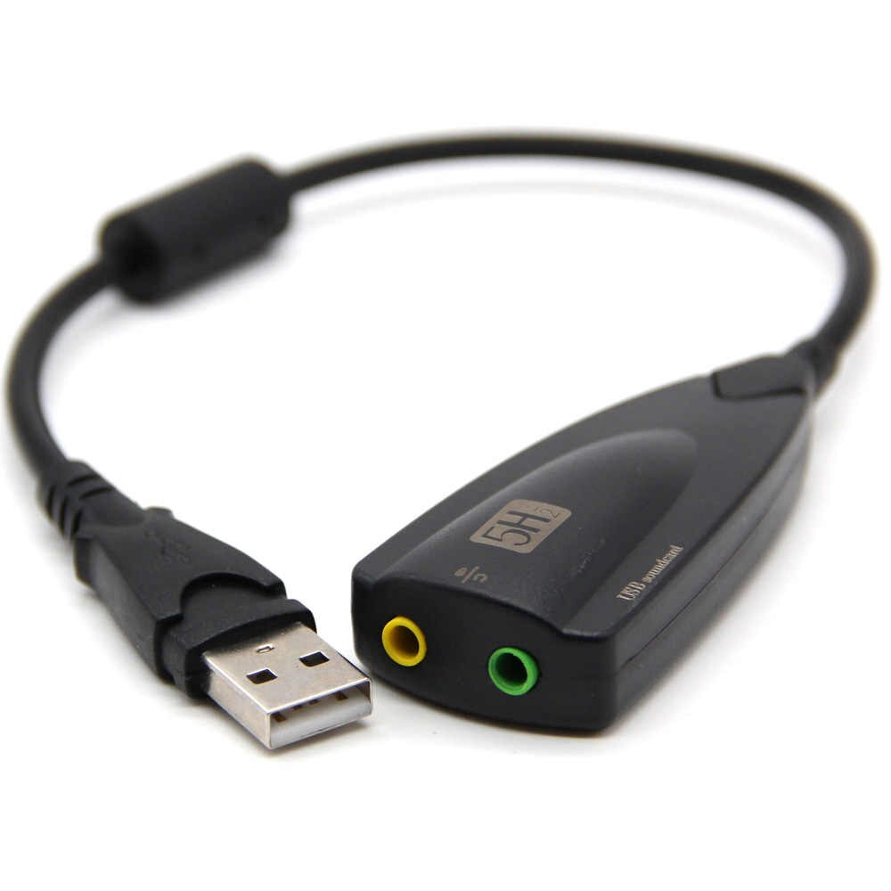 Adaptador Externo Tarjeta Sonido USB 5HV2 > Informatica > Cables y