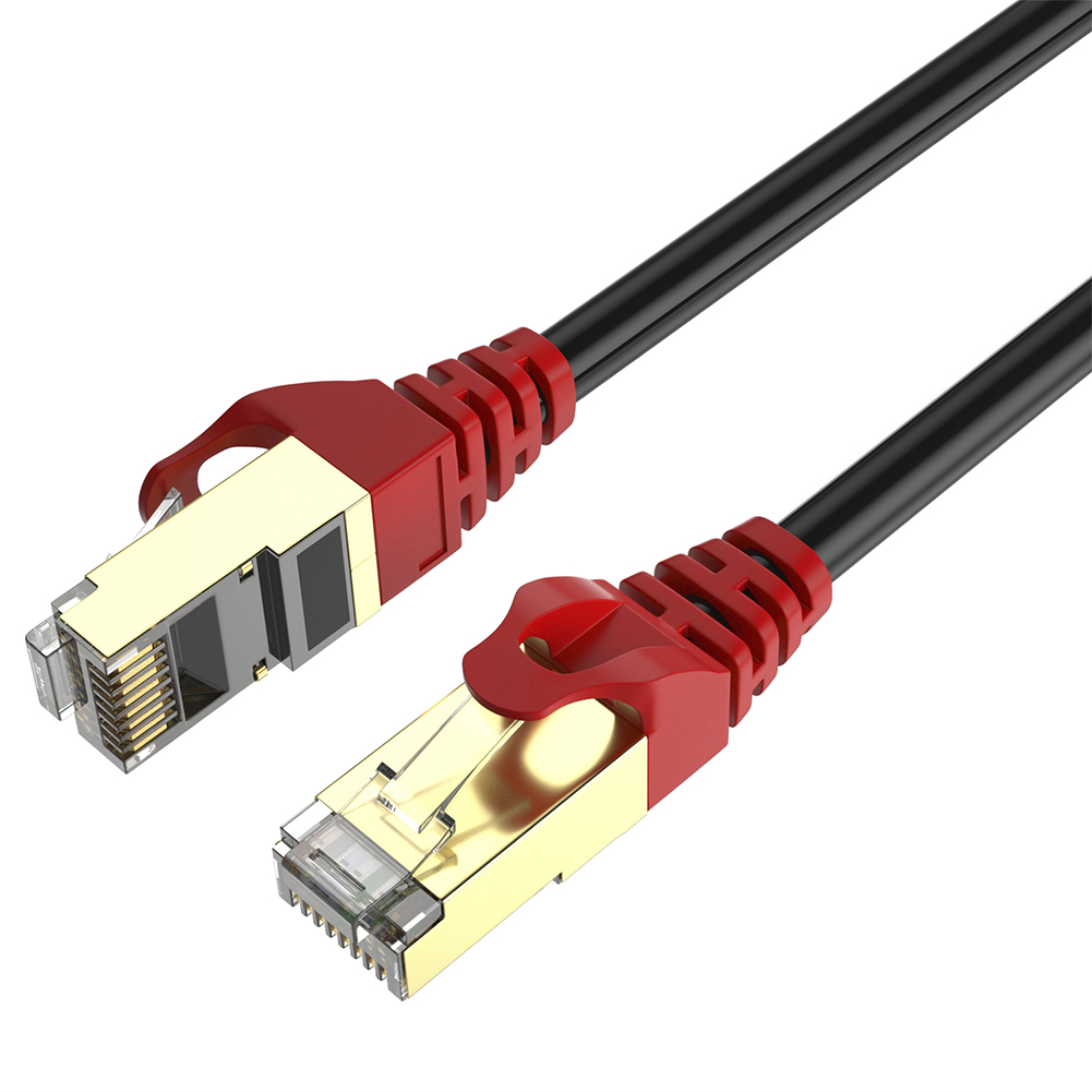  CableVantage Cable de red Ethernet Cat7 de 50 pies para PS4,  cable de Internet plano de alta velocidad con clips Rj45 conector sin  enganches, cable LAN rápido para computadora para juegos