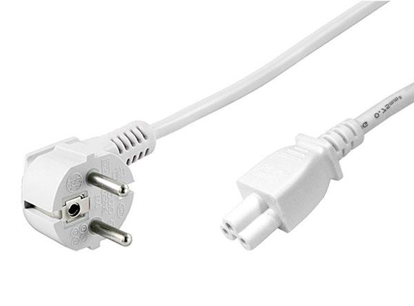 Cable alimentación Trébol a CPU 1m Blanco > Informatica > Cables y  Conectores > Cables de alimentacion