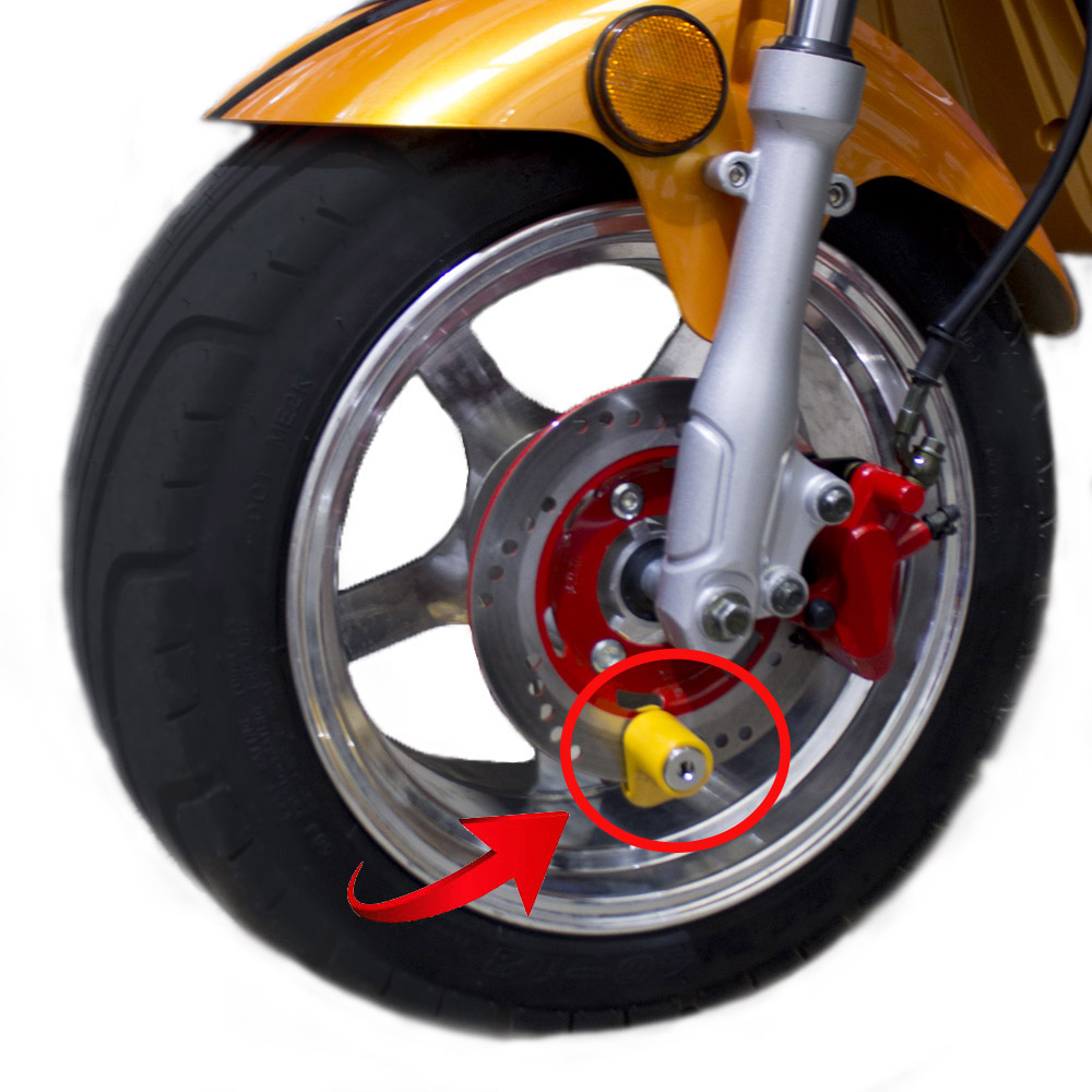 Ventajas de utilizar el candado para el disco de la moto