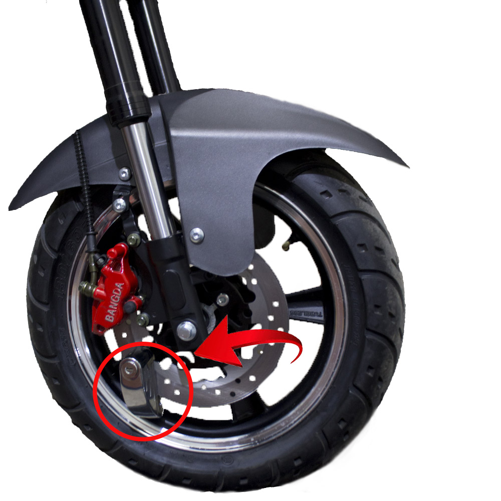 Candado Antirobo Moto Pinza Cromado con Alarma y llave > Movilidad Electrica > Electro Hogar > Accesorios Moto > Seguridad y protección