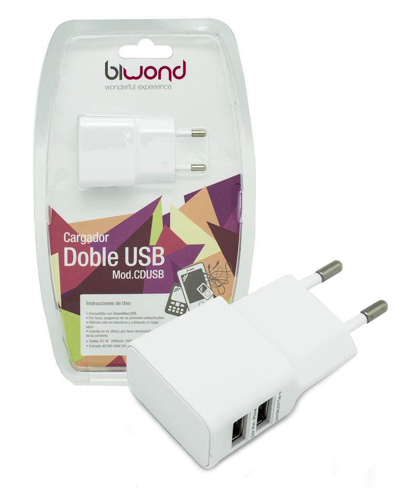 Cargador Doble USB 2A-1A Biwond > Informatica > Accesorios USB
