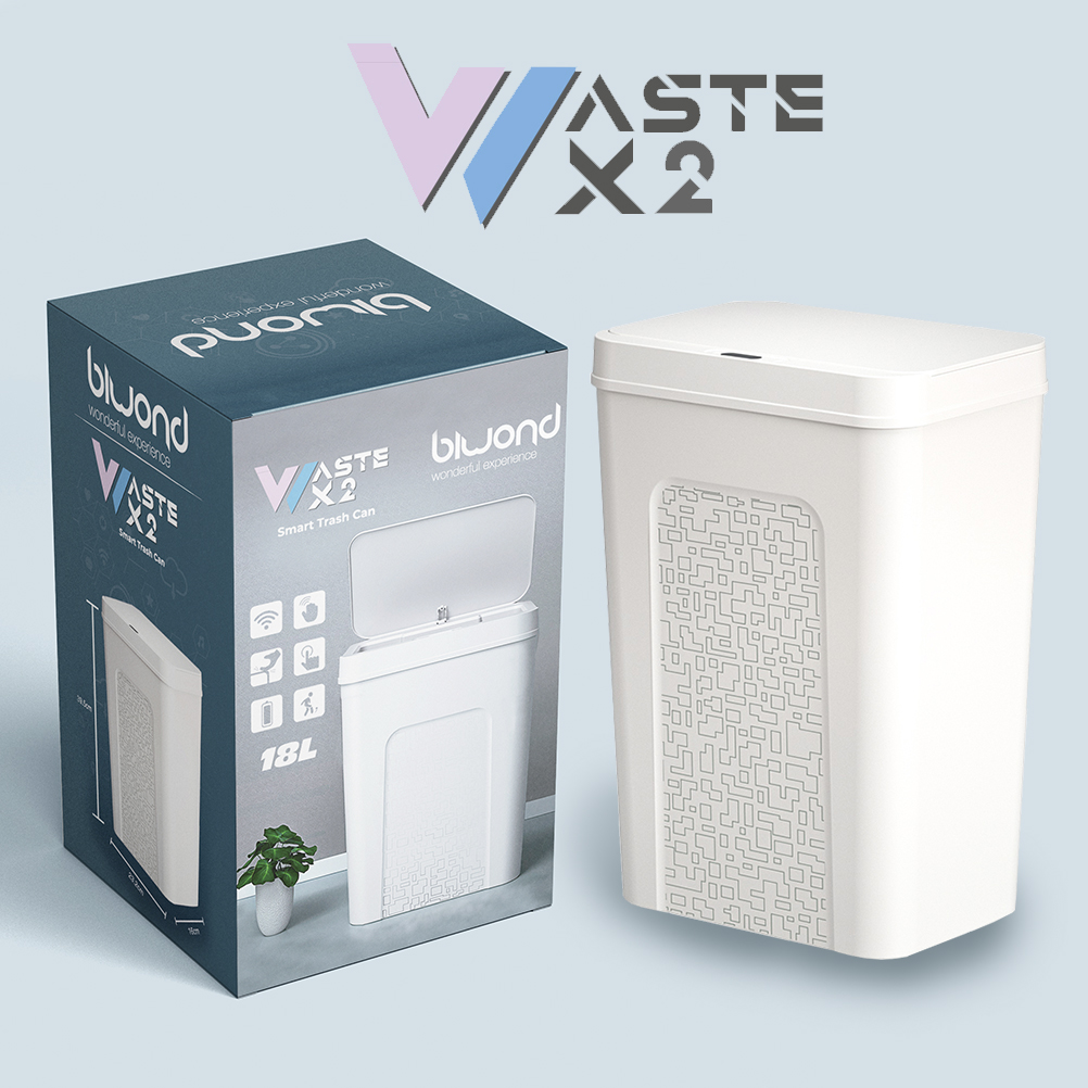 Cubo Basura Inteligente Sensor 18L WASTE X2 Blanco Biwond REACONDICIONADO >  OUTLET