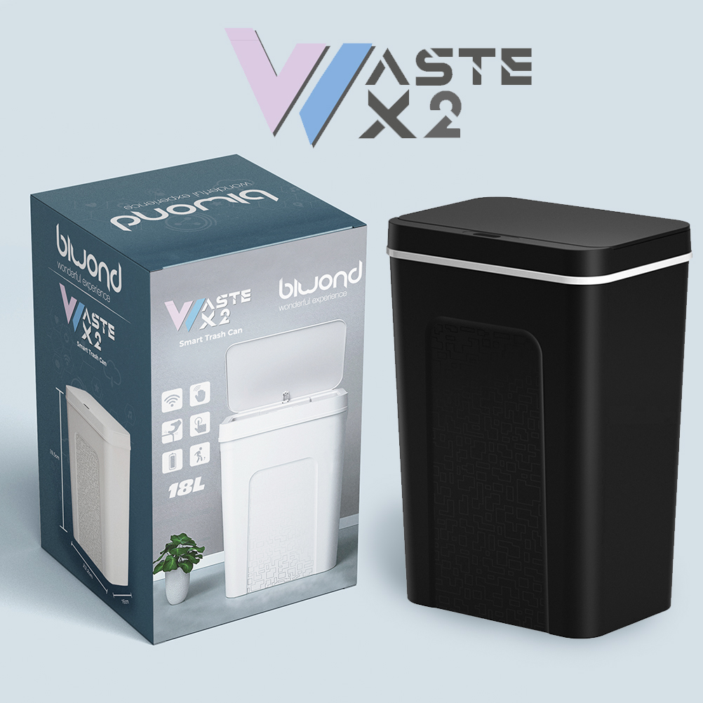 Cubo Basura Inteligente Sensor 14L WASTE X1 Blanco Biwond REACONDICIONADO >  OUTLET