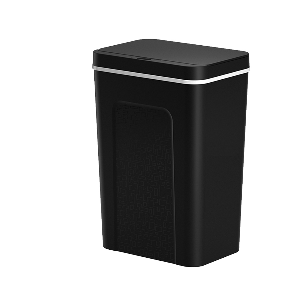 Cubo basura inox/negro HABITEX con sensor