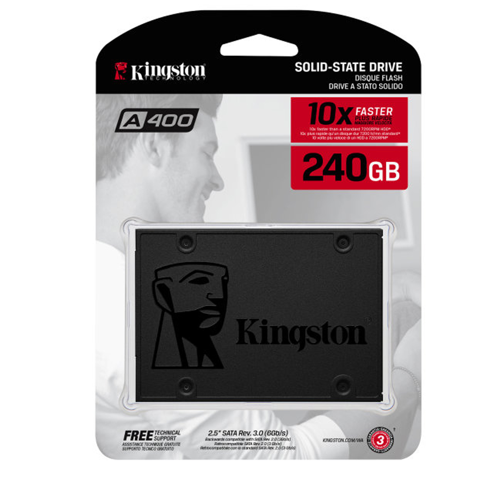 Disco Interno Kingston 240GB A400 SA400S37/240G > Informatica > Almacenamiento > Discos Duros