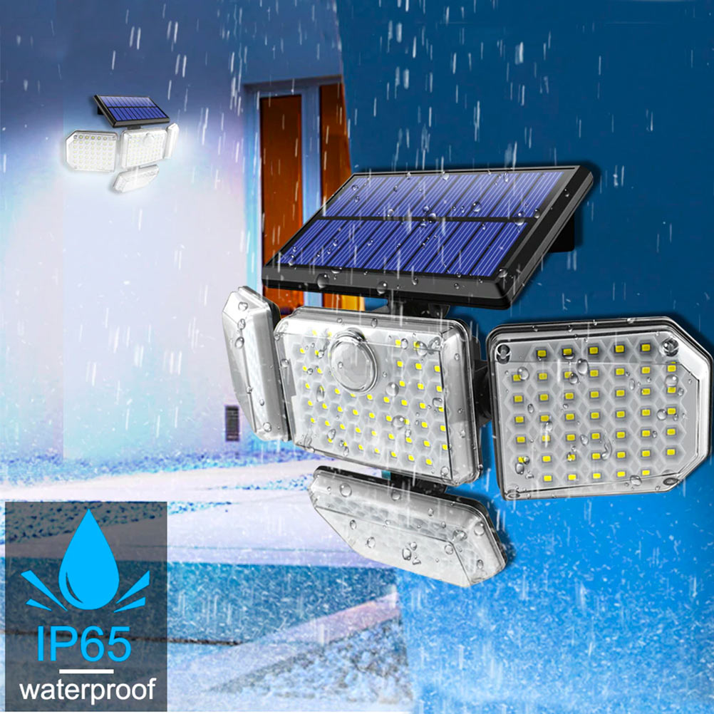 Foco Solar LED 4W Exterior + Sensor Movimiento > Iluminacion > Focos LED >  Electro Hogar