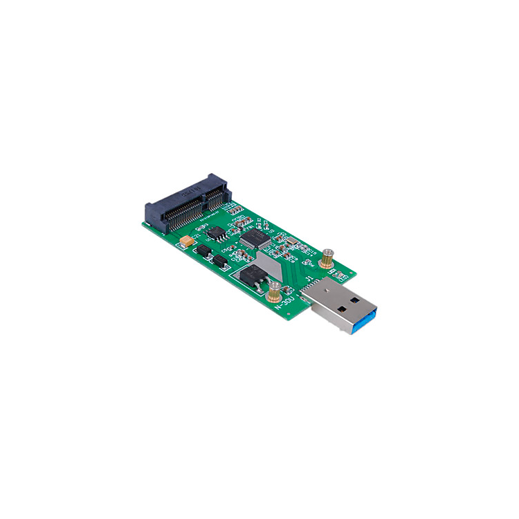 Crazepony-UK Mini PCIe mSATA 5CM SSD a Micro SATA o Adaptador USB Tarjeta Convertidor DIY 