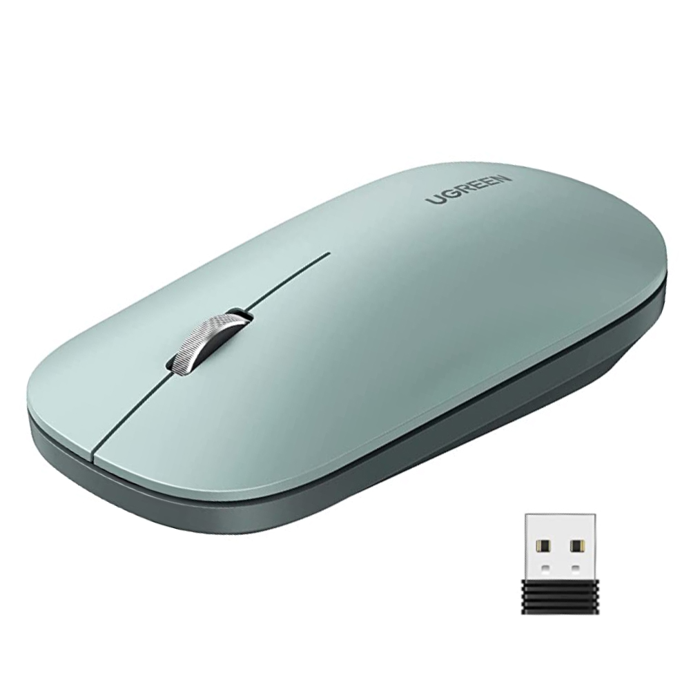 Ratón Óptico Inalámbrico UGREEN USB 2.4GHz Verde > Informatica