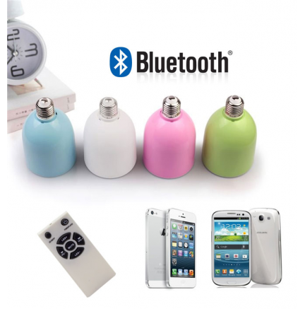Lampara LED Altavoz Bluetooth Azul