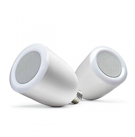 Lampara LED Altavoz Bluetooth Blanco