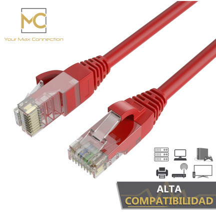 Pack 8 Cables + 2 GRATIS Ethernet CAT6 RJ45 24AWG 1.5m + 15 Bridas Max Connection