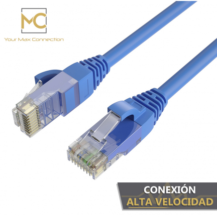 Pack 4 Cables + 1 GRATIS Ethernet CAT6 RJ45 24AWG 1m + 15 Bridas Max Connection
