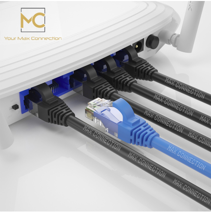 Cable + 1 GRATIS Ethernet CAT6 RJ45 24AWG 7.5m + 15 Bridas Max Connection