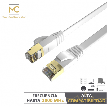 Cable +1 GRATIS Planos Ethernet 8P8C F/STP 32AWG 5m Max Connection