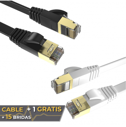Cable +1 GRATIS Planos Ethernet 8P8C F/STP 32AWG 5m Max Connection