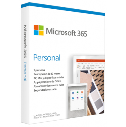 Microsoft Office 365 Personal 1-PC/MAC 1 año (DIGITAL)