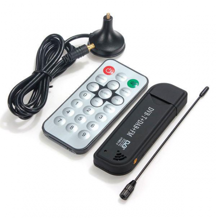 Receptor USB Mini Digital TV-DVBT + Mando y Antena