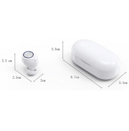 Mini Auriculares Bluetooth TW60 Blanco