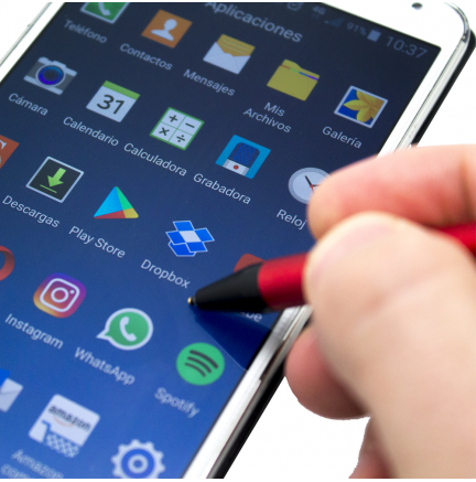 Active Stylus Pen Smartphone y Tablets Rojo