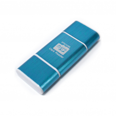 Lector OTG USB y Micro USB Azul