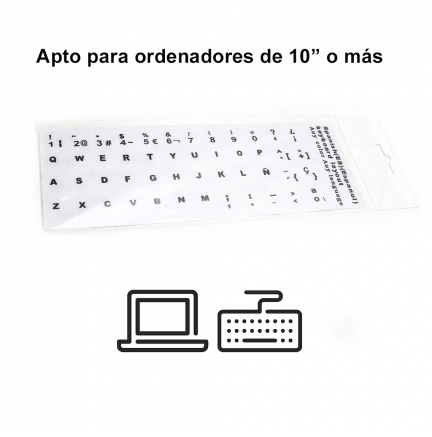 Adhesivo Teclado Español Blanco > Informatica > Teclados