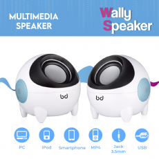 Altavoces Multimedia 3WX2 Wally Speaker Biwond
