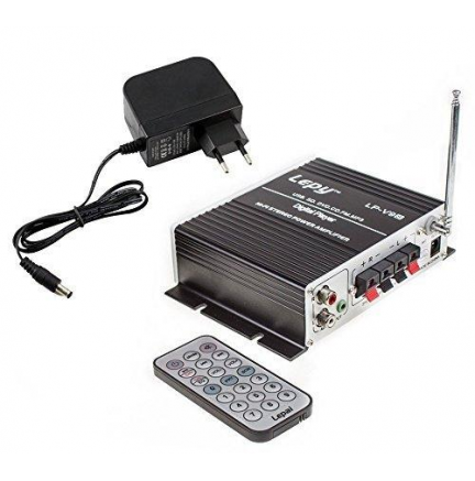 Amplificador Digital Estéreo HI-FI Portátil con USB/SD/FM/MP3 +