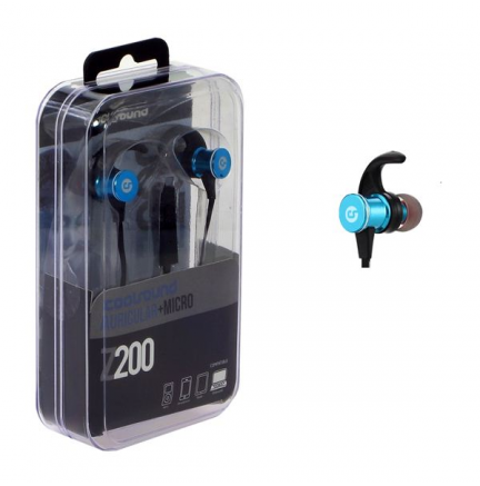 Auricular + Micrófono Z200 In-Ear Jack 3.5 mm Azul COOLSOUND