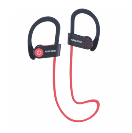 Auriculares Deportivos Bluetooth 4.1 Negro/Rojo Fonestar