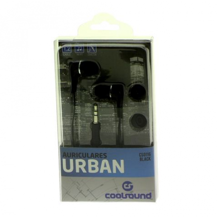 Auriculares Urban In-Ear Negro COOLSOUND