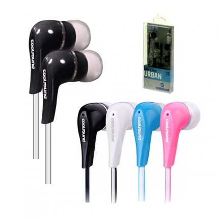 Auriculares Urban In-Ear Negro COOLSOUND