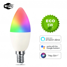 Bombilla LED Inteligente WiFi Vela E14 5W RGB