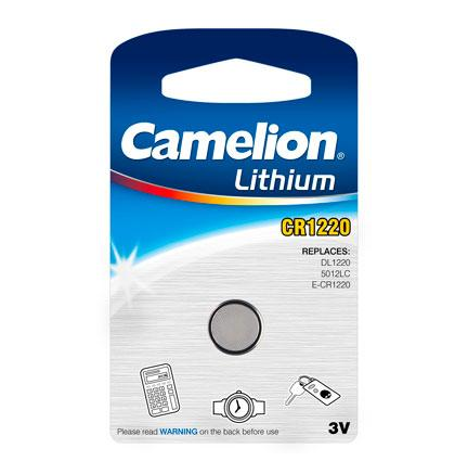 Boton Litio CR1220 3V (1 pcs) Camelion