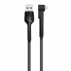Cable NB100 Anti Rotura Acodado Micro USB a USB Negro 1M XO