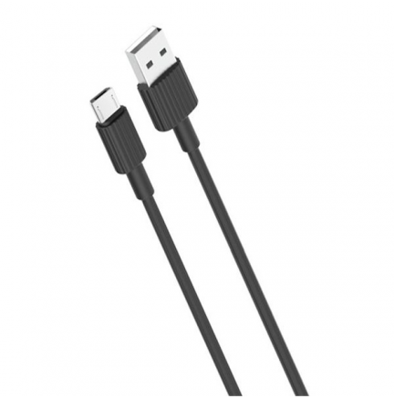 Cable NB156 Silicona USB a Micro USB / 2.4A / 1M / Negro XO