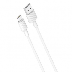 Cable NB156 Silicona USB a Tipo C / 2.4A / 1M / Blanco XO