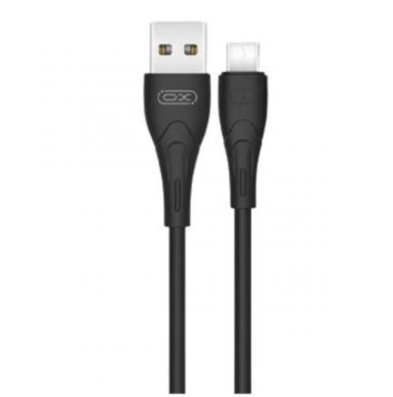 Cable NB146 Carga Rápida Silicona USB a Tipo C / 2.4A / 1M / Negro XO