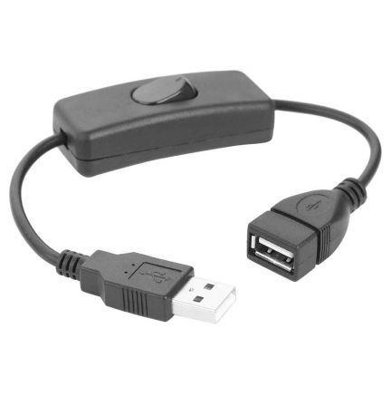 Cable USB 28cm 2.0 Macho a Hembra
