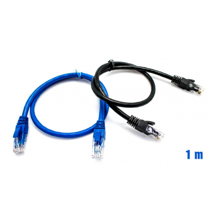 Pack x2 Cable UTP RJ45 24AWG CAT6 1m + 50 Bridas BIWOND