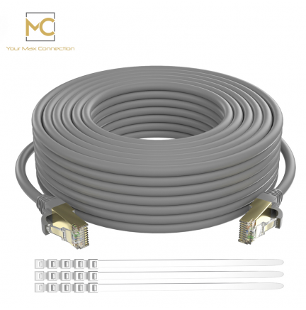 Cable Ethernet CAT7 RJ45 F/STP 15m Max Connection